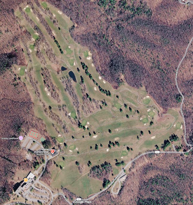 Pipestem Golf Course - Google Maps Overview